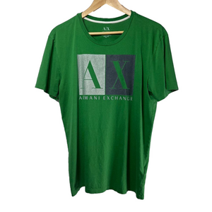 A/X Armani Exchange Men’s Size Large Slim Fit Green Short Sleeve Graphic Tee
